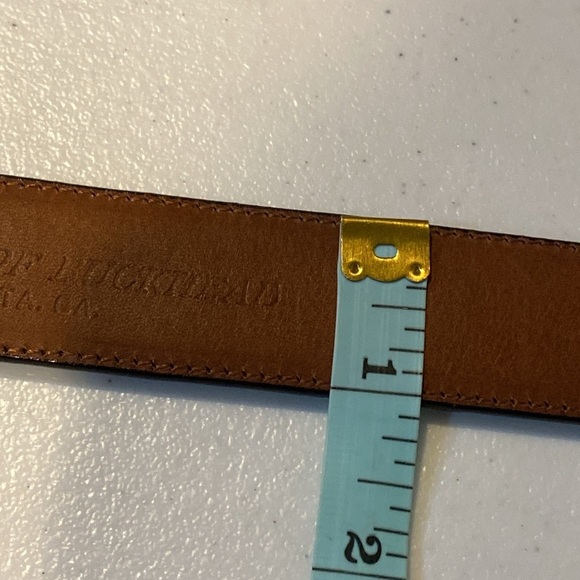 FLEMING OF BUCKHEAD Genuine Alligator Leather Belt Black 43 - Picture 6 of 14